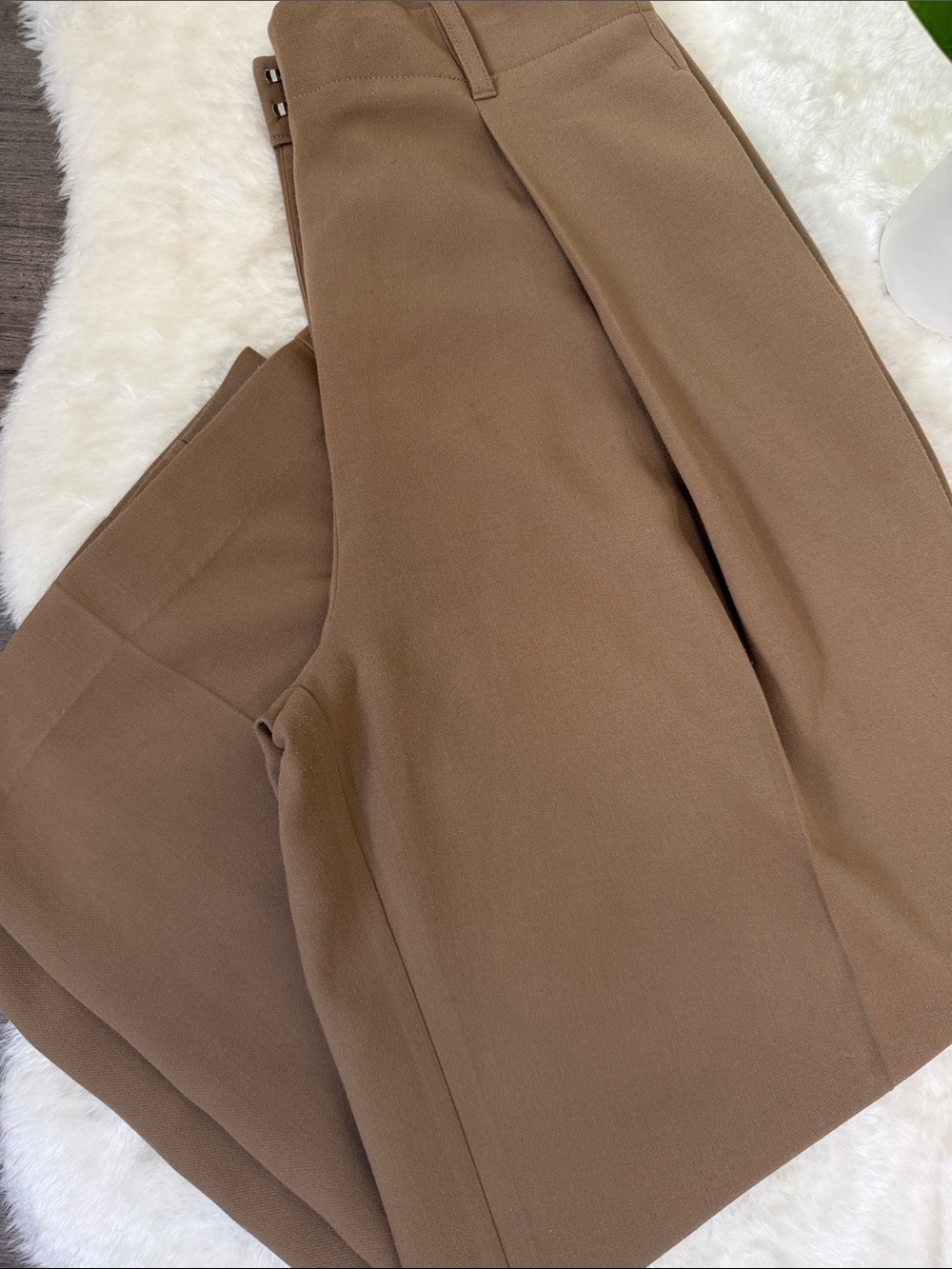 Oak + Fort Pleated Wide Leg Trouser - Picture 2 of 16